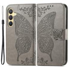  Samsung Galaxy S24 Plus Fodral Big Butterfly Gr&aring;