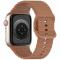  Apple Watch 42/44/45/46/49 mm Armband Silikon Wave Brun