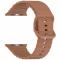  Apple Watch 42/44/45/46/49 mm Armband Silikon Wave Brun
