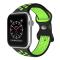 ColorPop Sportarmband Dual-Color Apple Watch 42/41/40/38 mm (S/M) Svart/Grön
