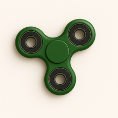  Fidget Spinner Ultra Spin Trio - M&ouml;rk Gr&ouml;n