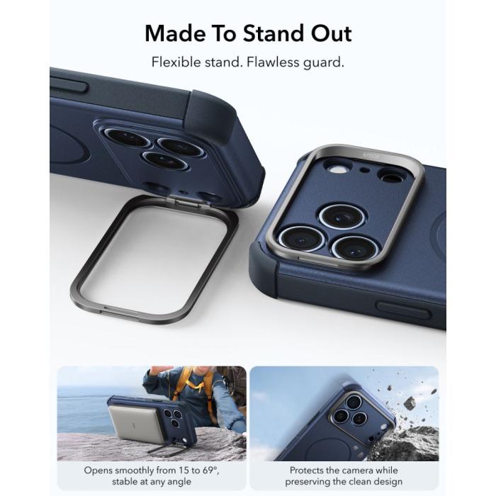 Bild 4, ESR ESR iPhone 18 Pro Max/17 Pro Max Skal MagSafe Cyber Tough Kickstand