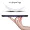  Samsung Galaxy Tab S7 Plus / Tab S8 Plus Tri-Fold S-Pen Laddning Mörk Blå
