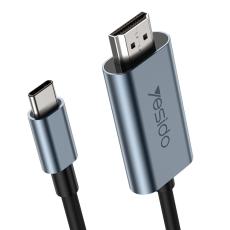 YESIDO YESIDO 2m 4K 60Hz USB-C - HDMI Svart