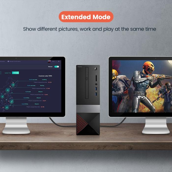 Bild 6, UGREEN UGREEN 2m 8K 60Hz HDMI 2.1 - HDMI Kabel Svart