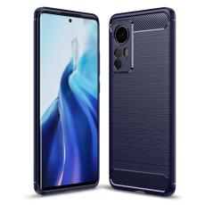  Xiaomi 12 Skal Borstad St&aring;l Textur Bl&aring;