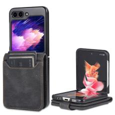 AZNS AZNS Galaxy Z Flip 6 / 7 FE Fodral L&auml;der Svart