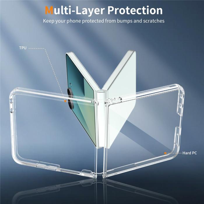 Bild 3,  Samsung Galaxy Z Flip 8 Skal TPU Transparent