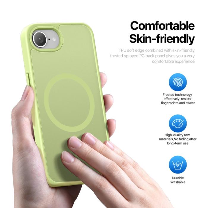 Bild 5, DUX DUCIS DUX DUCIS iPhone 17e/16e Skal MagSafe Yind Series Lime Grön