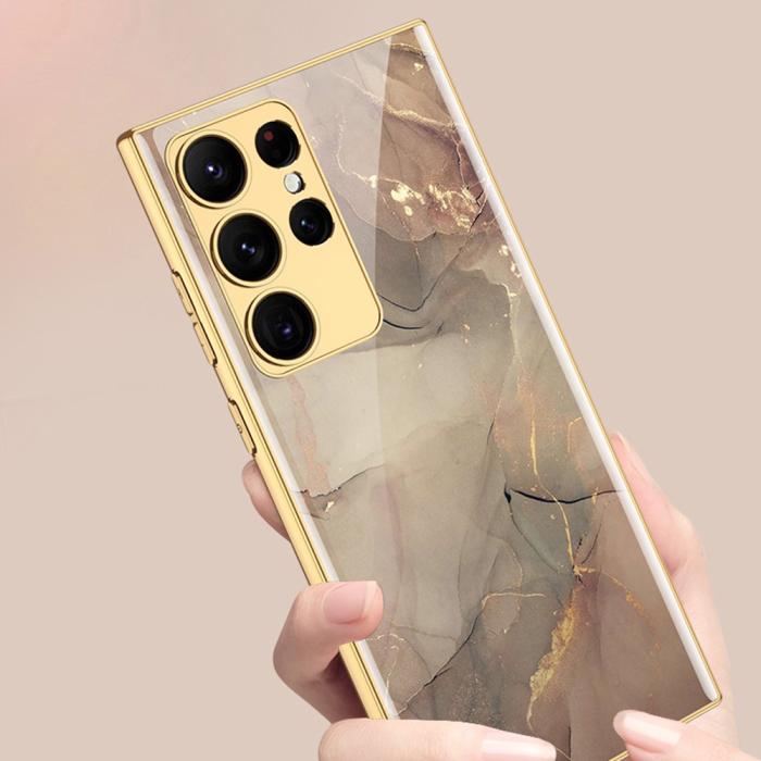 Bild 2, GKK GKK Galaxy S24 Ultra Skal Härdat Glas Electroplate Zebra