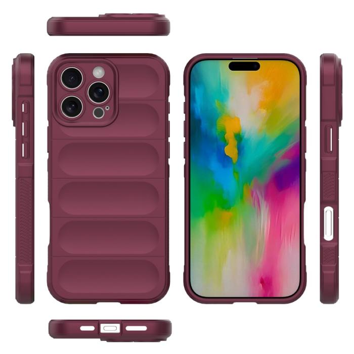 Bild 6,  iPhone 16 Pro Max Skal Magic Shield Vinröd