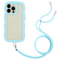  iPhone 16 Pro Max Skal Wavy Hybrid Mobilsn&ouml;re Bl&aring;