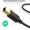 UGREEN UGREEN 1m USB-A - USB-B 2.0 Kabel Svart