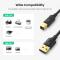 UGREEN UGREEN 1m USB-A - USB-B 2.0 Kabel Svart