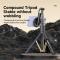  360° MagSafe Tripod Selfie Stick Aluminium 130 cm Svart
