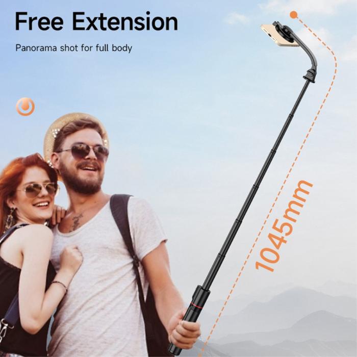 Bild 6,  Tripod Selfie Stick MagSafe Aluminium 104 cm Svart