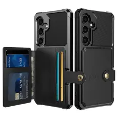  Galaxy A55 5G Skal Med Magnetisk Pl&aring;nbok Svart