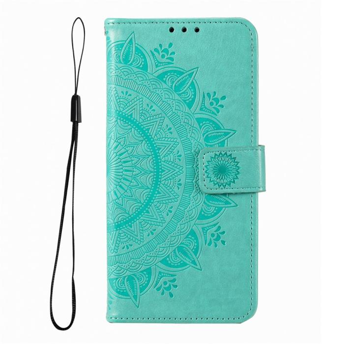 Bild 4,  Xiaomi Redmi 15 Fodral Mandala Läder Grön