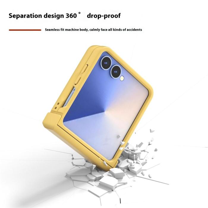 Bild 3, ABEEL ABEEL Samsung Galaxy Z Flip 7 Skal Skin Feel Gul