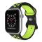 ColorPop Sportarmband Dual-Color Apple Watch 42/41/40/38 mm (S/M) Svart/Gul