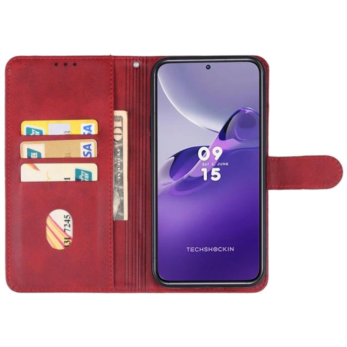 Bild 3,  Samsung Galaxy A24 5G Fodral Läder Röd