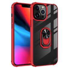  iPhone 13 Pro Max - Shockproof Hybrid Ring Skal - R&ouml;d