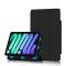  iPad Mini 2024/2021 2in1 Magnetiskt Tri-Fold Fodral Svart