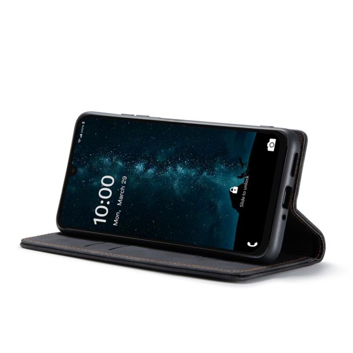 Bild 3, CASEME CASEME Galaxy A16/A26 5G Fodral Flip Retro Läder Svart