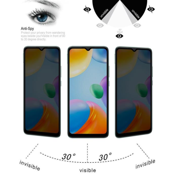Bild 5,  Xiaomi Redmi 10C Skärmskydd Heltäckande Privacy
