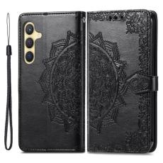  Samsung Galaxy S24 Fodral Mandala Tryck Svart