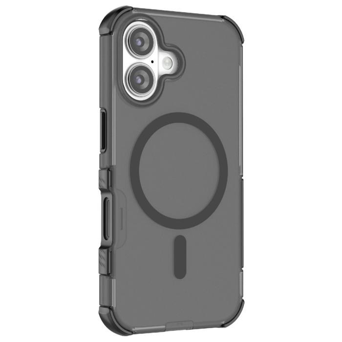 Bild 2,  iPhone 16 Skal MagSafe Shockproof Hybrid Svart
