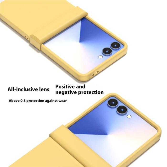 Bild 5, ABEEL ABEEL Samsung Galaxy Z Flip 7 Skal Skin Feel Gul