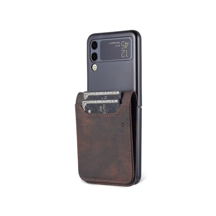Bild 2, AZNS AZNS Galaxy Z Flip 3 Fodral Skin Touch Brun