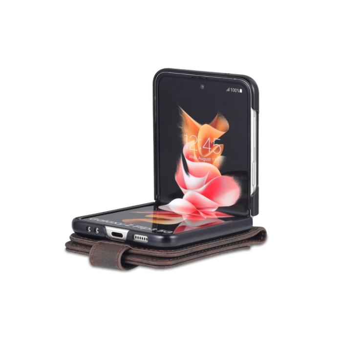 Bild 5, AZNS AZNS Galaxy Z Flip 3 Fodral Skin Touch Brun