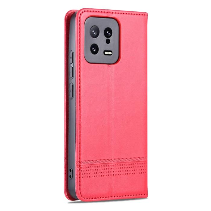 Bild 3, AZNS AZNS Xiaomi 13 5G Fodral Flip Läder Rosa/Röd
