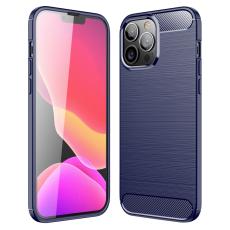  iPhone 13 Pro Max - Borstad St&aring;l Textur Skal - Bl&aring;
