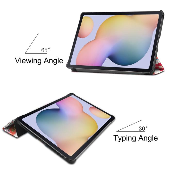 Bild 3,  Samsung Galaxy Tab S7 / Tab S8 - Tri-Fold Fodral - Fjärilar