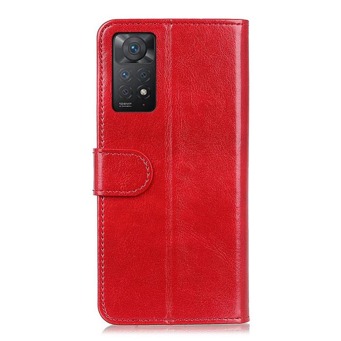 Bild 3,  Xiaomi Redmi Note 11 Pro 5G Fodral Crazy Horse Röd