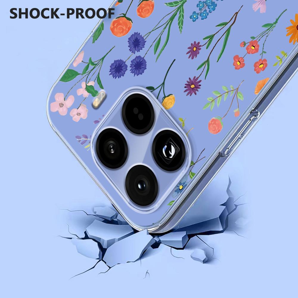  Xiaomi 15T Pro Skal Med Tryck Blommor
