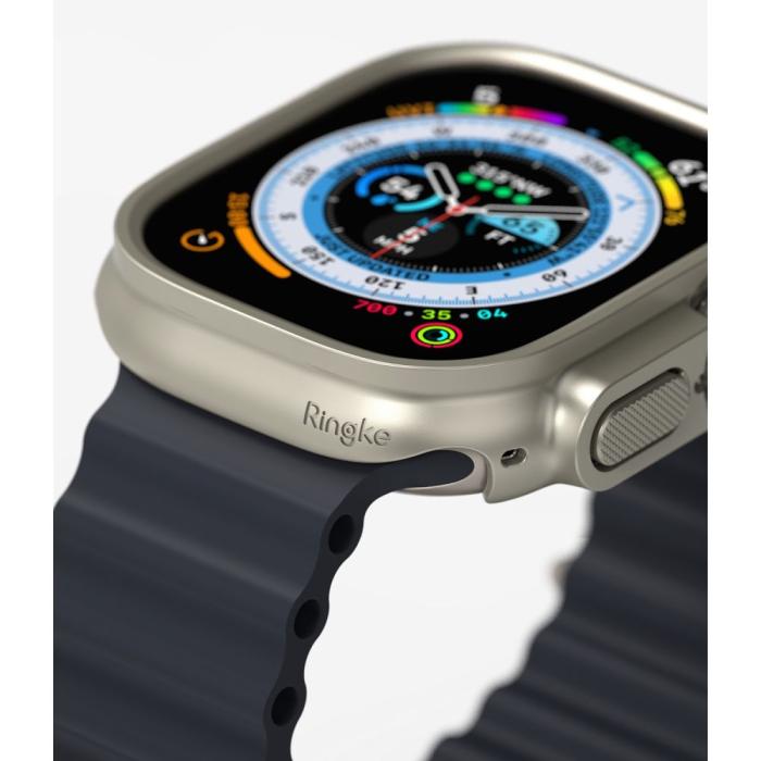Bild 5, Ringke Ringke Apple Watch Ultra 49 mm 2-PACK Skal Slim Titanium Grey/Clear