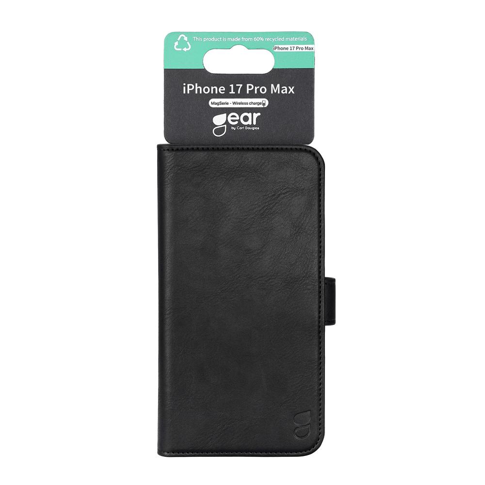 Gear Gear iPhone 17 Pro Max Fodral MagSafe Läder Svart