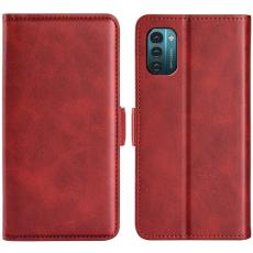  Nokia G11 / G21 Fodral Magnetisk St&auml;ngning R&ouml;d