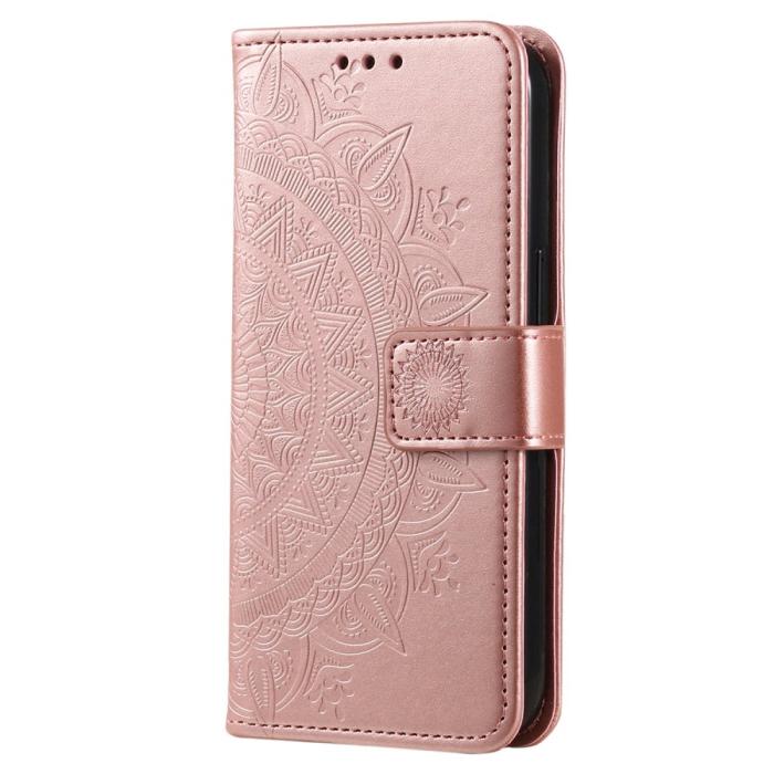 Bild 5,  Samsung Galaxy S23 Plus Fodral Mandala Läder Roséguld
