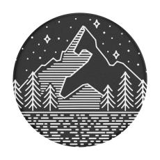 PopSockets PopSockets Avtagbart Grip med St&auml;llfunktion Peak Relief