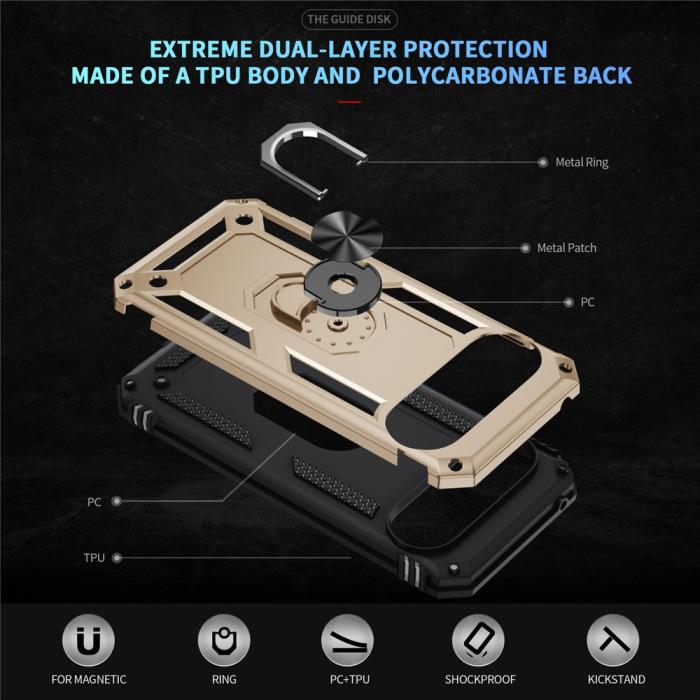Bild 4,  Google Pixel 11 Pro XL Skal Hybrid Kickstand Guld