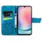  Samsung Galaxy A25 5G Fodral Läder Big Butterfly Blå