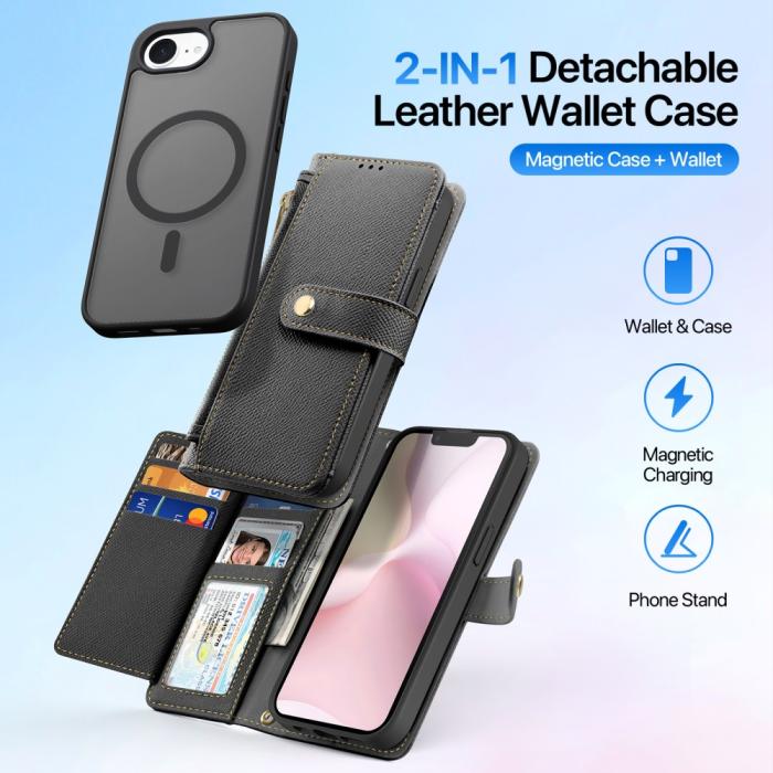 Bild 3, DUX DUCIS DUX DUCIS iPhone 17e/16e 2in1 Magnet Fodral Lawa Series Svart