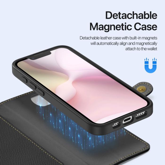 Bild 5, DUX DUCIS DUX DUCIS iPhone 17e/16e 2in1 Magnet Fodral Lawa Series Svart