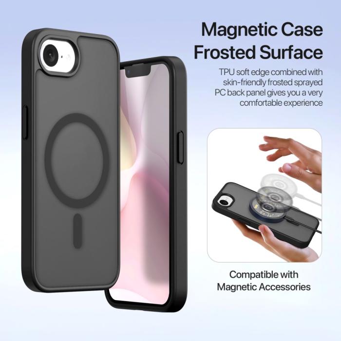 Bild 6, DUX DUCIS DUX DUCIS iPhone 17e/16e 2in1 Magnet Fodral Lawa Series Svart