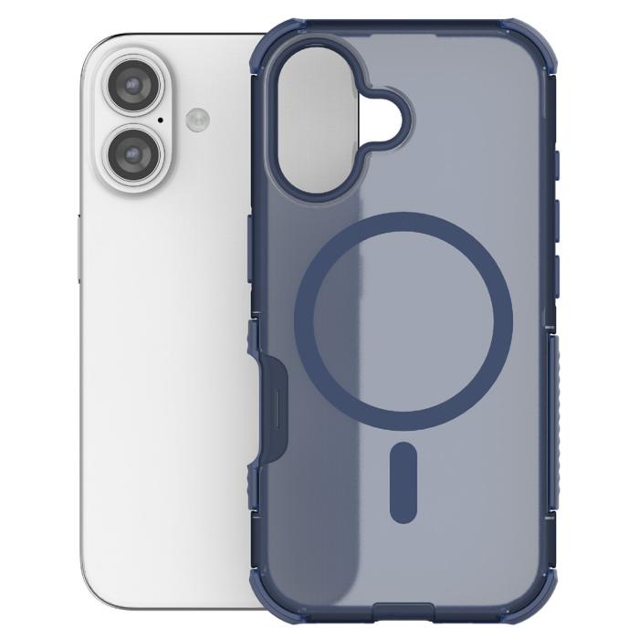 Bild 3,  iPhone 16 Skal MagSafe Shockproof Hybrid Blå